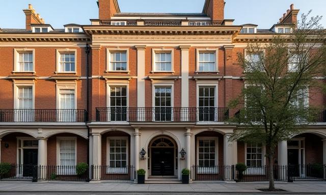 Exterior view of professional office building in London NW8